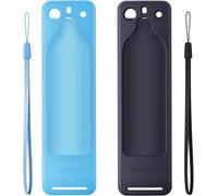 [2 Pcs] Étui En Silicone Pour Télécommande Fire Tv 2021, Léger, Antichoc Et Antidérapant, Compatible Avec La Toute Nouvelle Télécommande Vocale Alexa (3E Génération) (Bleu Foncé&Bleu Ciel)[X282]