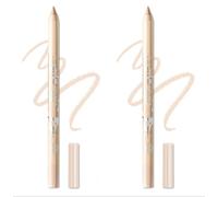2 Pcs Eyeliner Metallic Glitter Eye Liner Crayon pour les femmes,Eyeliner Waterproof Lip Liner Ombres aux yeux Crayons à sourcils Stylo Maquillage pour les yeux (03 Nude & 03Nude)