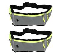 2 PCS Fanny Pack, Tabillard Non tissé Pack Pack Fashion Sac pour Hommes Femmes Proof Ultrathin pour Faire de la randonnée de randonnée Sports à l'extérieur (Gris)