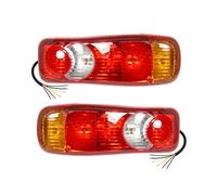 2 pcs Feux Arrière 12V 24V Multifonction Avec Câbles Gauche et Droit Compatible avec de nombreux modèles de Camions et Poids Lourds Véhicules Utilitaires et Agricole 6 Fonctions Éclairage de Plaque