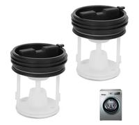 2 PCS Filtre à charpie tamis filtre à charpie remplacement compatible avec Bauknecht Whirlpool 481248058385, Filtre à Peluches de Qualité, Économie d'Énergie et Installation Facile