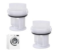 2 PCS Filtres à Peluches pour Lave-Linge, Filtre à peluches Insert de filtre compatible pour Bosch pour Siemens pour Constructa pour Neff pour Machines à Laver à Hublot