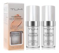 2 PCS Flawless Colour Changing Warm Skin Tone Foundation, Makeup Base Nude Face Liquid Cover Concealer (2 Pcs Foundation)