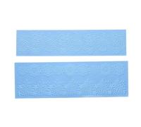 2 Pcs Fondant Dentelle Moule, Gaufrage Dentelle Fondant Moule Silicone Fleurs Dentelle Moule Fondant Impressions Tapis pour Gâteau Chocolat Bonbons Décoration