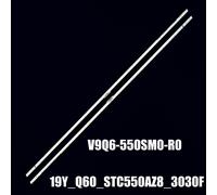 2 PCS For 1 TV Kit 2pcs barre LED Samsung QE55Q67RAT QN55Q60RAF QN55Q60RAG QN55Q60 BN61-16156A V9Q6-550SM0-R0 19Y _ Q60 _ STCAZcape 8 BN96-48109A ""Nipseyteko