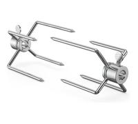 2 Pcs Fourchette Tourne Broche Fourchette Barbecue pour Rtissoire Gril Outil pour Barbecue Label