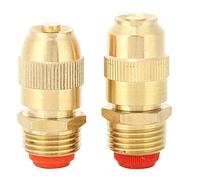 2 Pcs G1/2 FNPT DN15 Système D'irrigation En Cuivre Connecteur Arroseur De Pelouse Brouillard D'eau Buse De Refroidissement Arrosage Irrigation