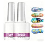 2 Pcs Gel De Colle À Ongles, Manucure Adhésive Forte, Colle Faux Ongles Gel, Colles De s Pour Autocollants En Feuille Conseils D'Ongles