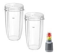2 Pcs Gobelets pour NutriBullet Pro 900 950 ml (32 oz), Gobelets Compatibles avec NutriBullet 900 W / 600 W Blenders électriques