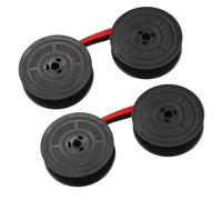 2 pcs GR-4 Writing Machine Ribbon Compatible with Olivetti,Universal Typewriter Ribbon,GR4 Universal Nylon Writing Machine Ribbon,Two-Tone Red and Black Belt Extended,7 Metres Each