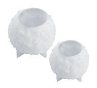 2 Pcs Grands Moules en Résine Boule de Rose, Moule à Bougie Boule de Rose, Moule en Silicone Boule de Rose, Moule Rose Boule, pour Bougie Parfumée, Saint Valentin, Ornements