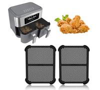 2 Pcs Grille Anti Projection pour Air Fryer Ninja AF400, Réutilisable Accessoires Air Fryer Moule Air Fryer Ninja pour Air Fryer AF400 AF451 DZ401 Ninja, 21.3x16.7x1.5cm