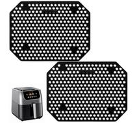 2 Pcs Grille Anti Projection pour Ninja Double Stack XL SL400EU et SL300EU Air Fryer, Couvercle Anti Projection Silicone Réutilisable, Pare-éclaboussures pour Ninja Plat Moule Air Fryer Accessoires