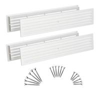 2 pcs, Grilles d'Aération de Porte 450 x 92 mm - Blanc Grilles Ventilation pour Portes - Grilles d'Evacuation d'Air Double Face en Plastique avec vis, de Steinberg14
