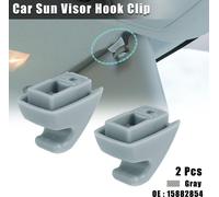 2 Pcs Gris Soleil Visière Retenue Support Clip 15882854