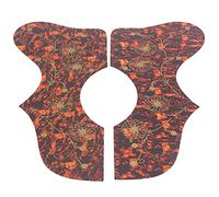 2 Pcs Guitar Guard Gauche Droite Guitare Pickguards Plaque de Protection de Guitare en Plastique Dur avec Quatre Couleurs à Choisir Panneau de Garde de Guitare pour Guitariste(brun)