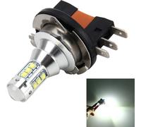 2 PCS H15 50W 500 LM 6000K Lampe de voiture avec 16 lampes CREE, DC 12V-24V (lumière blanche)