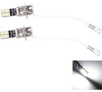2 PCS H3 4.8W 720LM 6500K lumière blanche 24 LED SMD 4014 sans défaut Canbus Car Clearance lamp, DC 12V