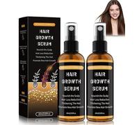 2 Pcs Hair Growth Serum Spray,60ml Pousse Cheveux Hair Growth Serum Anti Chute Cheveux,Unisexe Fortifie Efficacement Fibre Capillaire Et Laisse Cheveuxs Noirs Et Épais,Convient Plupart Types Cheveux