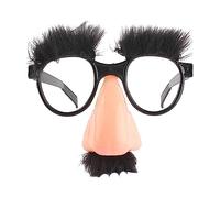 2 Pcs Halloween Déguisement Lunettes Drôle Déguisement Lunettes avec Drôle Nez Sourcils Moustache Groucho Marx Lunettes Cosplay Halloween Fête Décoration Costume Photo Prop