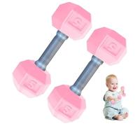 2 PCS HAUBBELLS POUR BÉBÉ Mini 1.8x4.7 Ensemble de levage de poids à main en silicone pour exercice fitness
