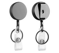 2 Pcs Heavy Duty rétractable pour badge Reel