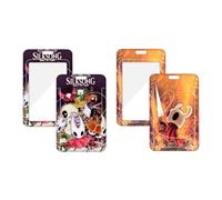 2 Pcs Hollow Knight Anime Porte Badge Ensembles avec Lanière Tour de Cou, Lanyard avec Porte Cartes, Pour la Cantine de Carte d'identité de Bus d'École de Bureau (10)