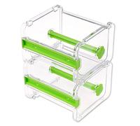 2 pcs HomDSim Washi Tape Dispenser Cutter, organisateur porte-bande de rouleau, bande de masquage bureau bande autocollant bricolage rouleau bande de support de coupe coupe stockage vert
