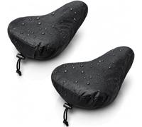2 PCS Housse de Selle de Vélo, 24x27CM, Imperméable Housse de Siège de Vélo, Couvre-Selles Élastiques Anti-Pluie, Protection Poussière UV Pour VTT, Route, Ville, Randonnée, Accessoire Cyclisme