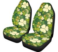 2 Pcs Housses De Siège Imprimé De Trèfle De La Saint-Patrick Housses De Siège De Voiture Accessoires Protecteur De Sièges Auto Lavable pour Camions SUV 52X138 Cm