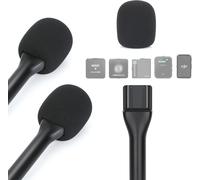 2 Pcs Interview Adaptateur Poignée de Micro Lavalier sans Fil Compatible avec DJI Mic,DJI Mic 2,Rode Wireless GO II,Wireless Me/Wireless Pro,Micro Main DJI Mic Handle Adaptateur Entrevue