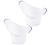 2 pcs Jetable Plastique Gobelet de Lavage Oculaires de Gobelets pour Douche Oculaire en Silicone Blanc Laiteux 8 Ml Avec Des Graduations PréCises, UtiliséS Pour Garder Les Yeux Propres Et Frais
