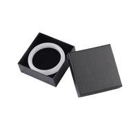 2 Pcs,Jewelry Box Necklace Earrings Bracelets Boxes Paper Gift Packaging With Black Sponge Can Pour Les Voyages, Le Lavage(Black)