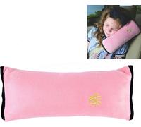 2 PCS Kids Baby Safety Strap Soft Head Restraint Neck Support Shoulder Shoulder Pad for Car Seat Belt [Pink] (sangle de sécurité pour bébé)