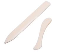 2 pcs/kit de plioir pour entailler, plier le papier, cuir, couteau en plastique pour le pliage de papier, les reliures en cuire fait à la main, cartes et travaux manuels de papier