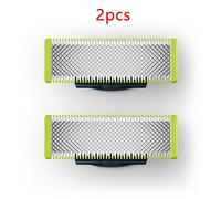 2 Pcs - Lames de Rechange Compatibles Rasoirs Philips OneBlade et OneBlade Pro