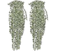 2 pcs Lierre artificiel Vert panaché 90 cm Arbre Artificiel décoration vidaXL