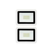 2 Pcs/lot Éclairage LED 30 W 50 100 Réflecteur Projecteur Extérieur IP68 Étanche Lumière D'inondation Garage de jardin(Warm white,50W)