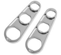 2 PCS M16/M18/M20/M22/M24/M28 Clé à Barboteuse pour Robinet, Aérateur de Buse Mélangeuse Chromée, Outil Polyvalent pour Réguler le Débit d'Eau et Optimiser la Performance des Robinets