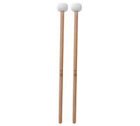 2 Pcs Maillets de Tambour, Timbales Maillet en Feutre Blanc, Baguettes de Timbales Percussion en Bois, Accessoires D'instruments de Musique pour Timbales, Caisse Claire