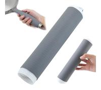 2 Pcs Manchon Poignée Poêle Fonte Silicone, Housse Poignée Casserole Résistante à la Chaleur, Protection Poignée d'ustensile Facile à Nettoyer avec Extracteurs d'extrémité pour Poêle en Fonte