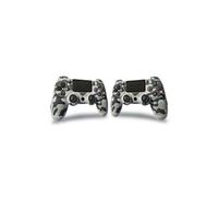 2 pcs Manette générique Sans Fil Bluetooth compatible pour PS4 Gris camouflage