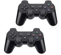 2 PCS Manettes PS3 ,Park double Manette de Jeu pour PS3 Bluetooth sans fil Contrôleur Double Vibration Noir