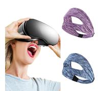 2 PCS Masque VR pour Les Yeux pour Meta Quest 3, VR Face Cover avec Sangle Élastique, bandeaux anti-transpiration pour VR Eye Mask VR PS VR2/Meta Quest Pro/Meta Quest 2/Oculus Quest 2/HTC Vive
