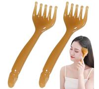 2 PCS Masseur De Cuir Chevelu Peigne De Massage Portable Multifonctionnel Massage Du Cuir Chevelu Relaxation Et Stress Peigne Du En Résine Pour Lymphe Cou