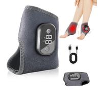 2 PCS Masseur Pied 3 en 1, 3 Modes Vibration, 3 Niveaux Réglage Intelligent de la Température, Soulage les Douleurs aux Pieds, Chauffe-Pieds avec Appareil de Massage pour Cheville, Talon, Semelle