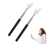 2 pcs matraque telescopique pour enseignant mini stylo d'enseignement facile à utiliser pour les présentations et les tableaux blancs Pointeur de doigt rétractable et pratique à ranger