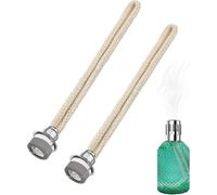 2 Pcs Mèches De Lampe À Huile,Mèche De Remplacement De Lampe À Brûleur Rechange Brûleur Wick Parfumée Diffuseur D'huile De Parfum Catalytique À Contrôle D'air Pour Aromathérapie (Silver13mm)
