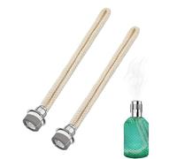 2 Pcs Mèches de Lampe à Huile, Mèche de Remplacement de Lampe à Brûleur Rechange Brûleur Wick Parfumée Diffuseur D'huile de Parfum Catalytique à Contrôle d'air pour Aromathérapie (Gold18mm)