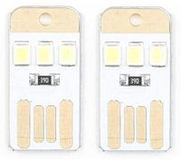 2 Pcs Mini Mini USB Lumière Ultra-Mince LED Portable De Poche Porta Portaine Puissance Puissance Lampe Lampe Ordinateur Camping en Plein Air Lumière De SecoursDesign Durable